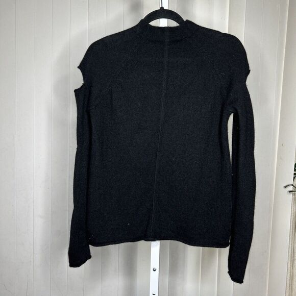 360 Cashmere Sweater Sleeves Cutout Black Color Size M - Picture 6 of 6